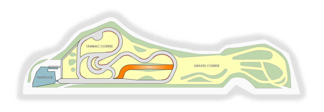つくるまサーキット那須全体図